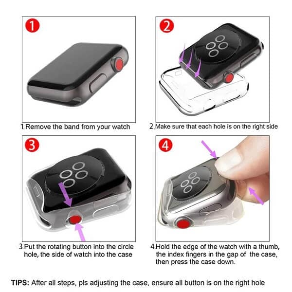 For Apple Watch Series 7 45mm & 41mm Clear Gel Shockproof Protective Case Cover For Apple Watch Series 7 45mm & 41mm Clear Gel Shockproof Protective Case Cover